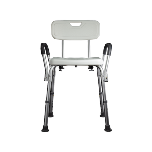 Silla de Ducha con Respaldo y Descansa Brazos