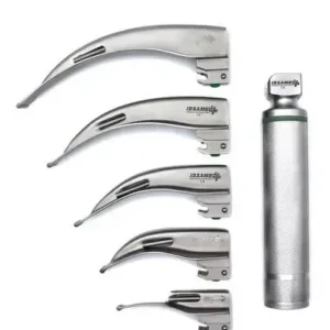 Estuche De Laringoscopio Macintosh 4 Hojas Luz Led